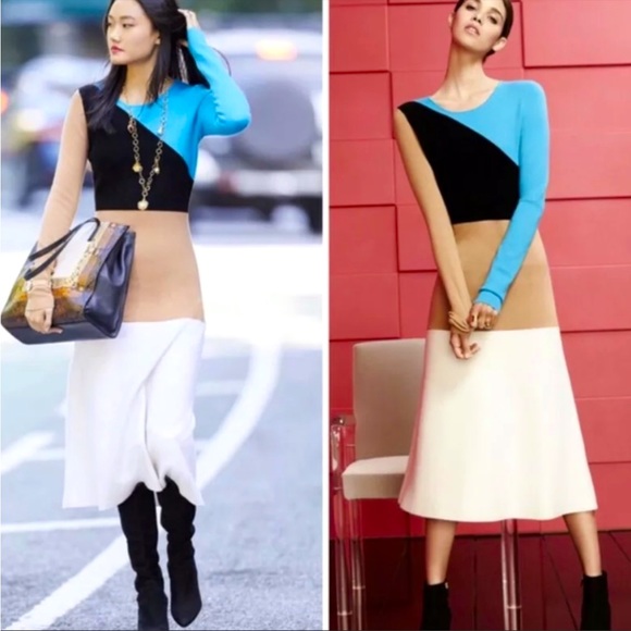 Diane Von Furstenberg Dresses & Skirts - Diane von Furstenbeng knit colorblock midi dress
